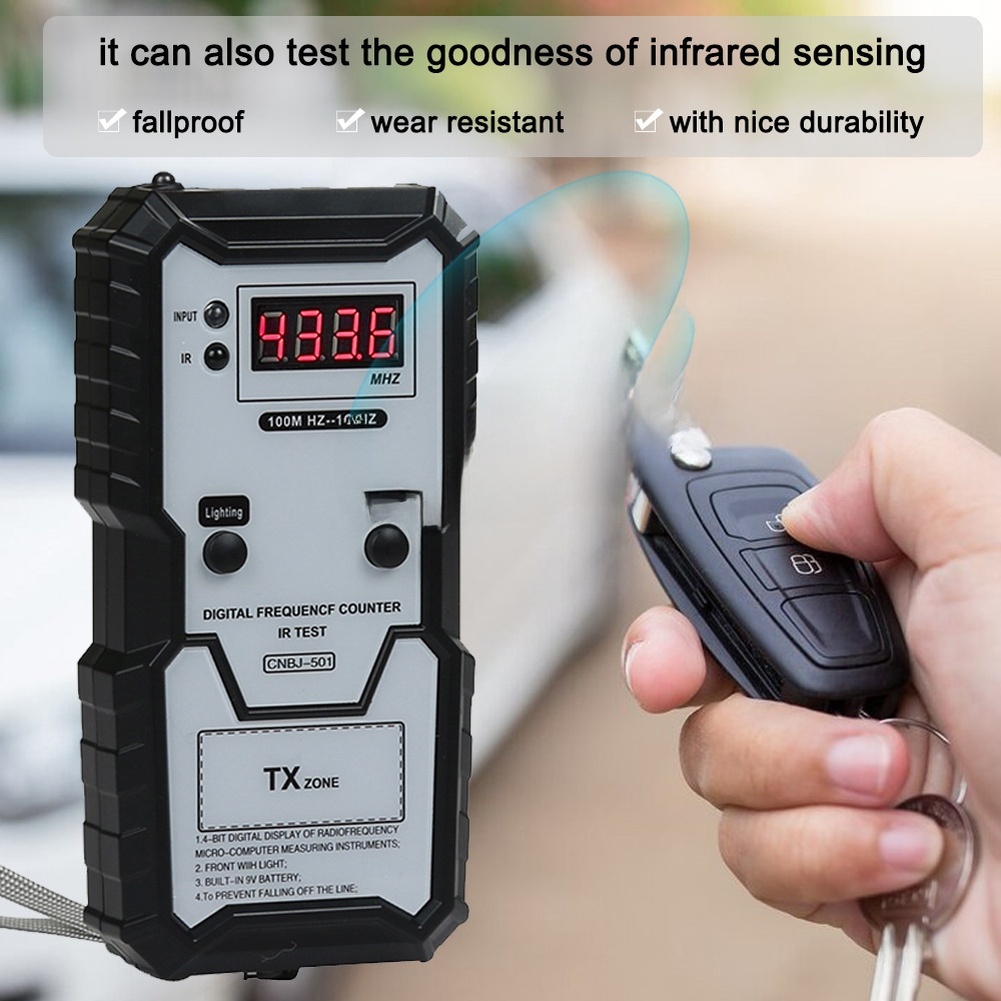 Gaming Keyboard Test - MZ-501 100MHz-1GHz 車のキーリモコン用周波数テスター 赤外線検出器 デジタルディスプレイ 診断ツール