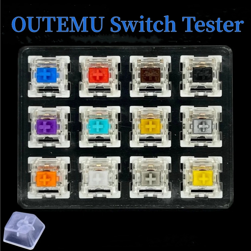 Gaming Keyboard Test - Outemu スイッチテスターメカニカルキーボード用ゲームスイッチ 9 12 キーブルーリニアクリッキースライントシルバーホワイト軸カスタマイズゲーム