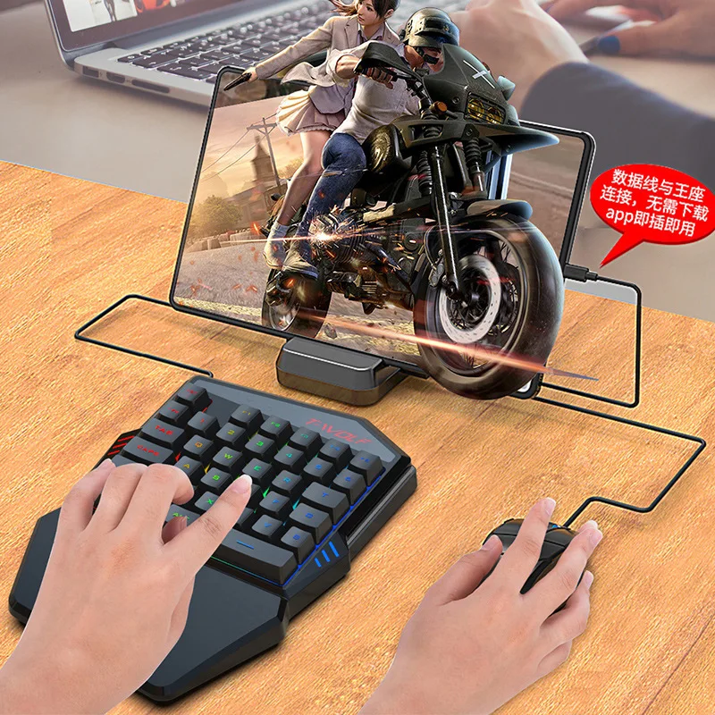 T-wolf-tf900片手キーボードセット、鶏と食事のため - Gaming Keyboard Mini のレビューと価格