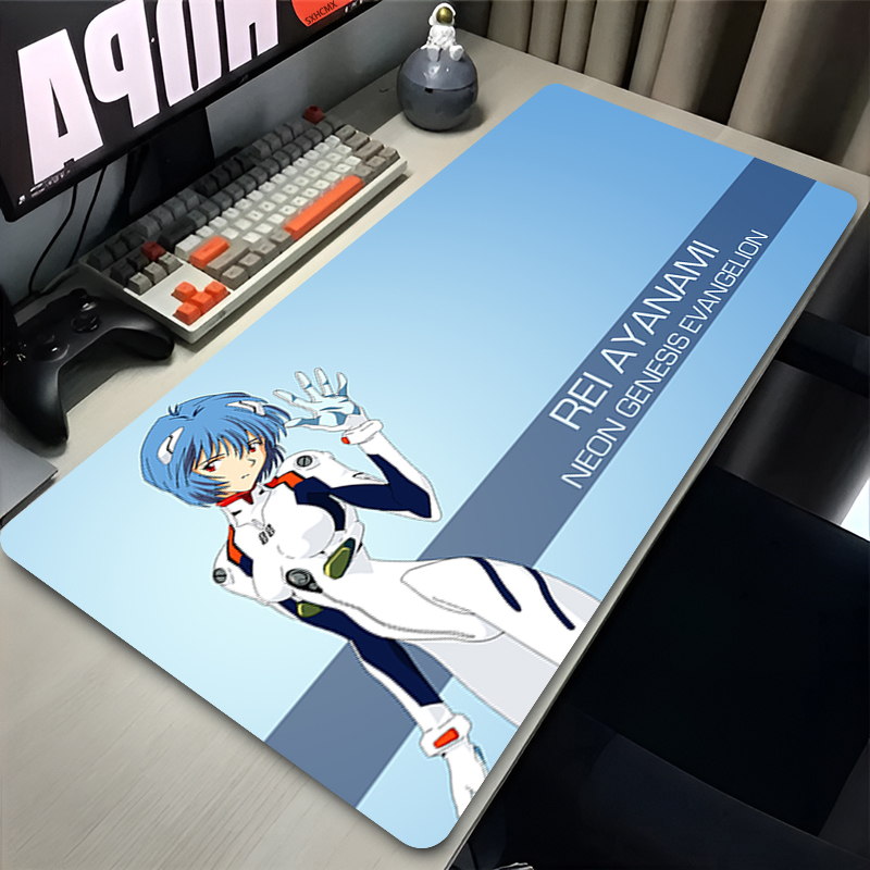 マウスパッド XXL 大型かわいいアニメガール綾波レイマウス - Gaming Keyboard Nearby のレビューと価格